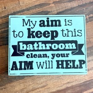 Bathroom sign